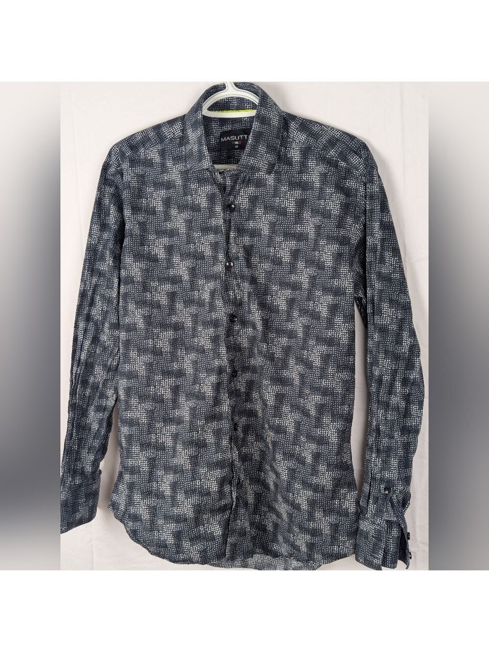 (3FOR$20/SALE)Men's Masutto Dress Shirt Casual Button Down